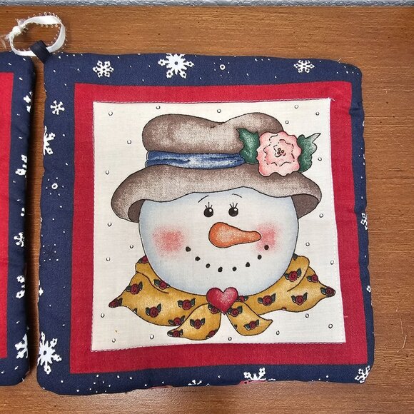 Homemade Other - Potholders Handmade Christmas Snowman Set‎ of 2
